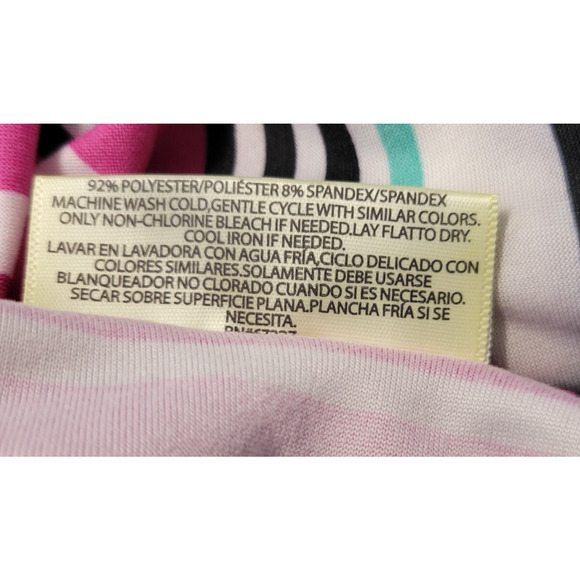 Bobbie Brooks Maxi Dress Womens Medium Striped Soft Pink Blue Sleeveless New - Picture 9 of 11